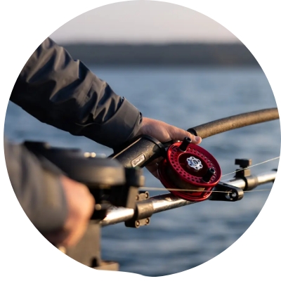 Guided fishing session at resort near Nagarjuna Sagar